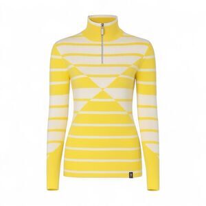 Neve Lindsey Wool Blend Quarter-Zip Sweater Size Medium - Ski Chic